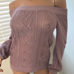 New York and Comp Off the shoulder sweater: NWOT